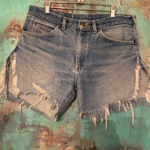 Fun and funky cut up Lee jeans
